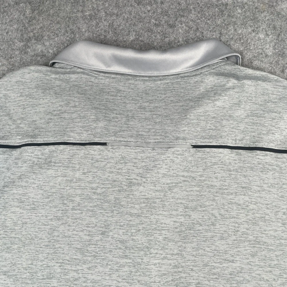 Nike Mens Polo Shirt XL Gray Dri-FIT Heathered Cougars K Logo